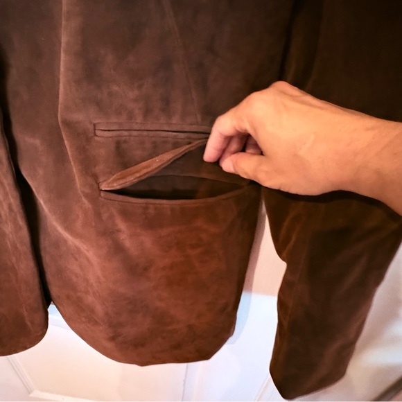 NWT We The Free Paper Cut Faux Blazer In Brown Bear Chocolate Brown - Picture 10 of 12